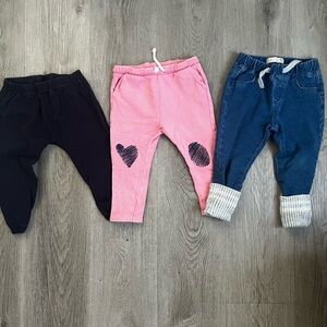 Zara sweatpants bundle sz 1.5-2Y